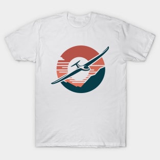 Glider Sailplane Biplane T-Shirt